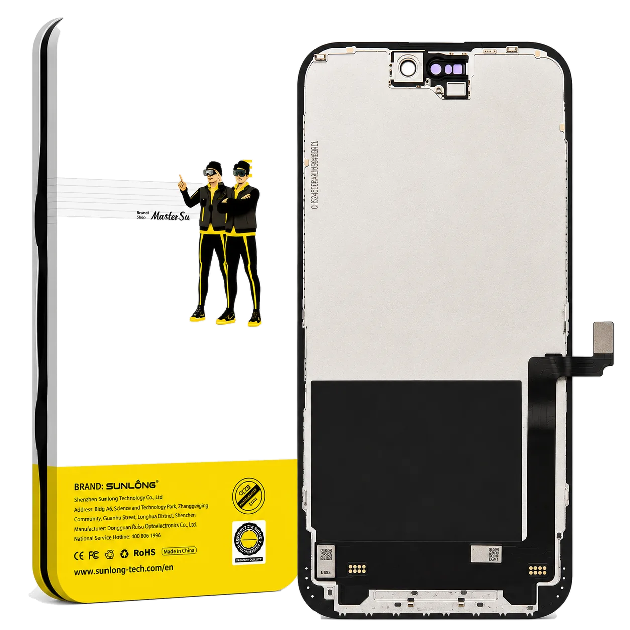 Pantalla iPhone 16 Plus SUNLONG IC Removible HD+ Premium