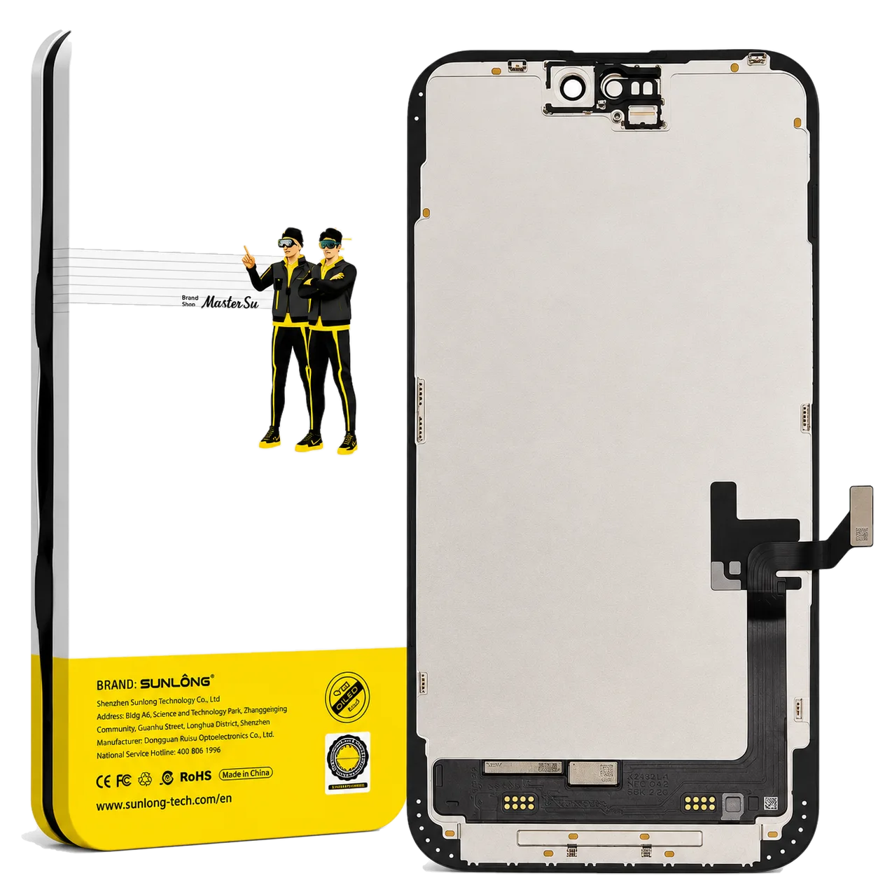 Pantalla iPhone 15 Plus SUNLONG IC Removible HD+ Premium