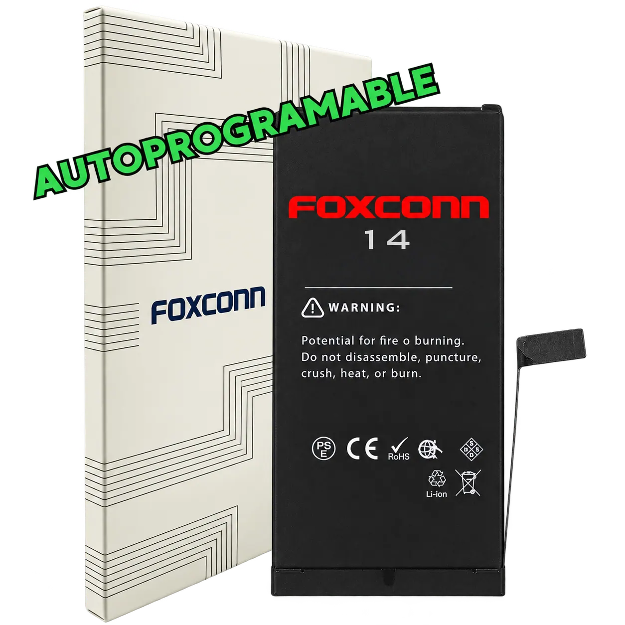 Batería iPhone 14 Foxconn Slim Autoprogramable