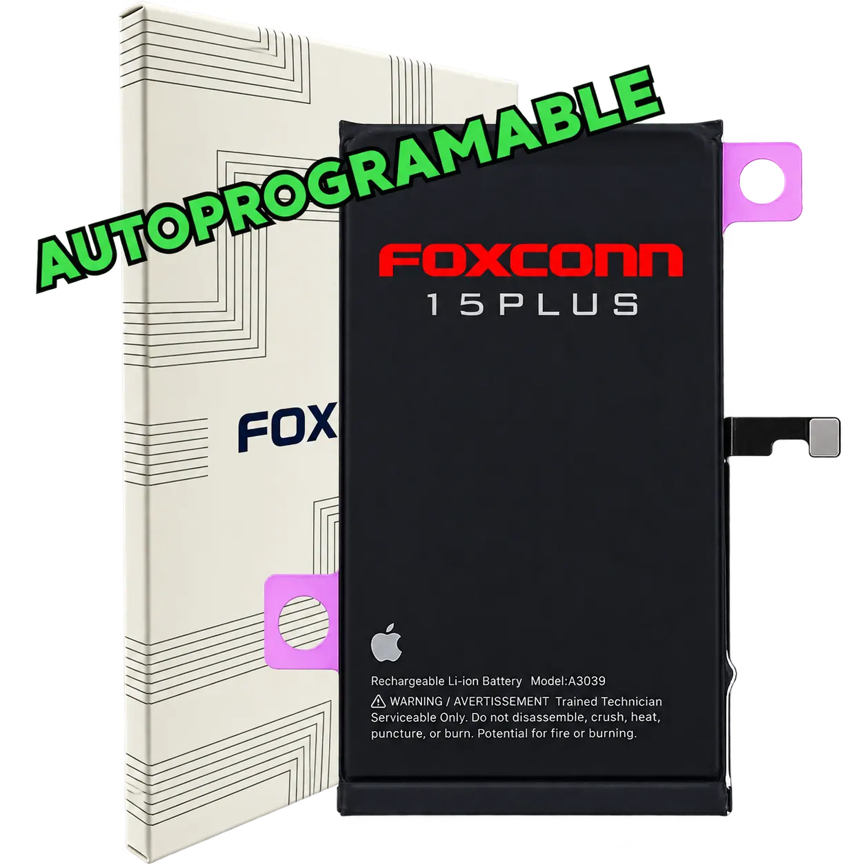 Batería iPhone 15 Plus Foxconn Slim Autoprogramable