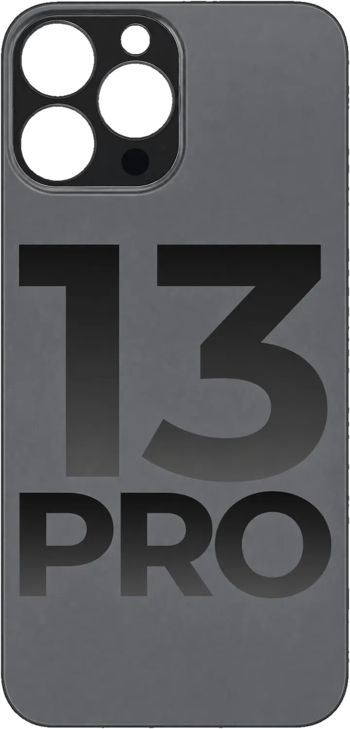 Tapa Trasera iPhone 13 Pro -- Vidrio — Negro